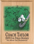 Field Hockey Coach Gift Plaque - Personalized Signable Custom Wood Award