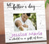 First Father's Day Wood Photo Plaque - Personalized New Dad Gift with Your Printed Picture