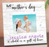 First Mother's Day Wood Photo Plaque - Personalized New Mom Gift with Your Printed Picture