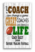 Personalized Football Coach Gift Plaque - Custom Wood Award for Great Coaches