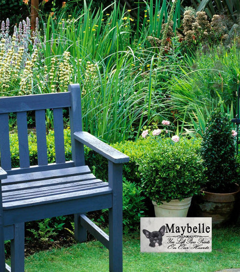 French Bulldog Memorial Stone Personalized Garden Plaque Grave Marker Outdoor or Indoor