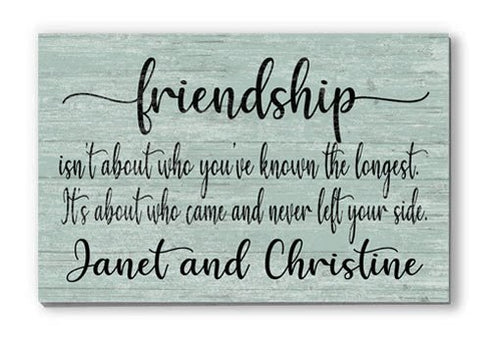 Friend Gift Sign - Custom Friendship Wooden Sign