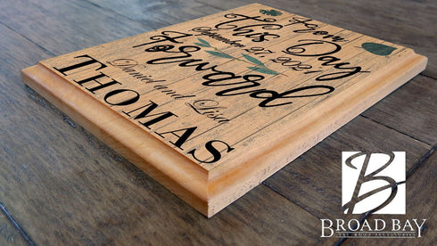 From This Day Forward Sign for Couple with Established Date Wall Art