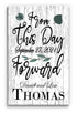 From This Day Forward Wedding Gift Sign - Personalized with Names & Date