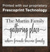 Gathering Place Sign - Where Friends Become Family - Personalized Custom Family Name