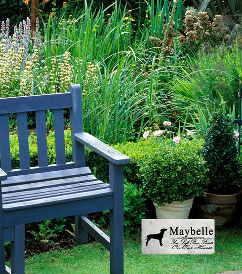 German Pinscher Memorial Stone Personalized Dog Garden Plaque Grave Marker Outdoor or Indoor