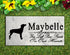 German Pinscher Memorial Stone - Custom Personalized Marble Grave Marker