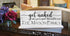 Get Naked Bathroom Sign - Personalized Funny Farmhouse Decor Shelf Sign