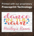 Girl's Name Sign - Personalized Dance in the Rain Bedroom Decoration