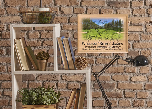 Golf Theme Retirement Plaque