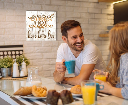 Good Vibes Hot Coffee - Personalized Coffee Lover Gifts