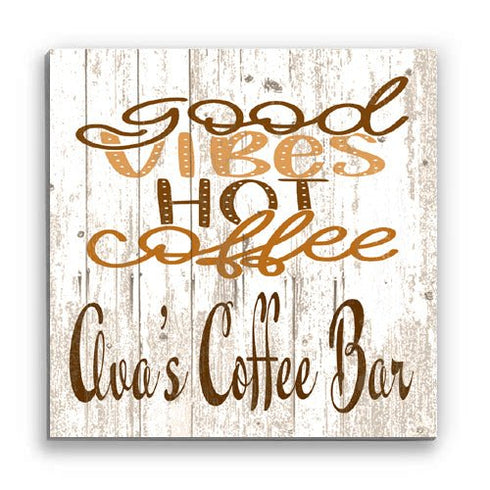 Good Vibes Hot Coffee - Personalized Coffee Lover Gifts