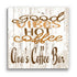 Good Vibes Hot Coffee Sign - Personalized Custom Name Coffee Lover Gift