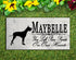 Great Dane Memorial Stone - Custom Personalized Marble Grave Marker