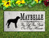 Greater Swiss Mountain Dog Memorial Stone - Personalized Marble Marker