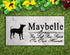 Hairless Terrier Memorial Stone - Custom Personalized Marble Grave Marker