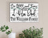 Home Blessing Sign Personalized Family Name Farmhouse Decor Wall Art