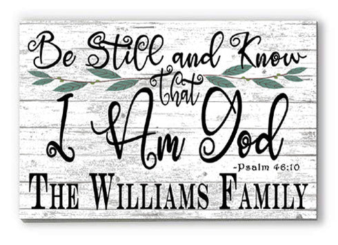 Home Blessing Sign Personalized Family Name Farmhouse Decor Wall Art