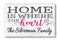 Home Is Where the Heart Is Sign Solid Wood 16.5in x 10.5in