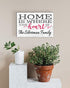 Home Is Where the Heart Is Sign - Personalized Custom Family Name Solid Wood