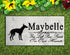 Ibizan Hound Memorial Stone - Custom Personalized Marble Grave Marker