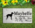 Italian Greyhound Memorial Stone - Custom Personalized Marble Grave Marker