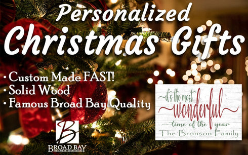 It's The Most Wonderful Time Of The Year Christmas Sign Personalized