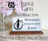 Judge Desk Nameplate - Personalized Solid Marble & Hardwood Name Plate Gift