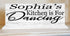 Kitchen Is For Dancing Sign - Personalized Custom Name Kitchen Gift Solid Wood