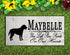 Lab Memorial Stone - You Left Paw Prints On Our Hearts - Labrador