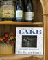 Lake House Photo Frame - Personalized Picture Printed on Wood Custom Gift