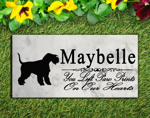 Lakeland Terrier Memorial Stone PERSONALIZED Garden Rock Grave Marker Outdoor or Indoor