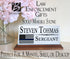 Police Desk Nameplate - Thin Blue Line Flag Custom Marble Name Plate for Law Enforcement