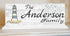 Lighthouse Family Name Sign - Personalized for Mantel or Shelf Solid Wood