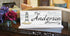 Lighthouse Family Name Sign - Personalized for Mantel or Shelf Solid Wood
