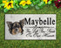 Long Haired Chihuahua Memorial Stone - Personalized Marble Grave Marker