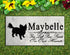 Long Haired Chihuahua Memorial Stone - Custom Personalized Marble Marker