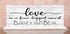 Love Is A Four Legged Word Sign - Personalized Custom Dog Names Gift