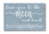 Love You To The Moon and Back Sign - Personalized Custom Family Name Farmhouse Decor