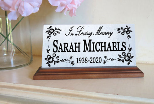Loved One Memorial Plaque for Indoor Shelf or Mantel Remembrance Gift