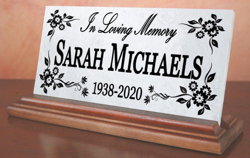 Loved One Memorial Plaque for Indoor Shelf or Mantel Remembrance Gift