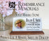 Memorial Plaque With Photo - Personalized for Shelf or Desktop Solid Marble 8x4in