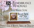 Forever In Our Hearts Memorial Plaque With Photo - Personalized Marble 8x4in
