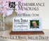 In Loving Memory Memorial Plaque With Photo - Personalized Marble Keepsake