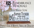 Personalized Memorial Stone Plaque - On Angel Wings You Flew Away