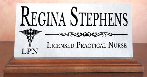 LPN Nurse Nameplate Gift - Licensed Practical Nurse Name Plate for Nurses