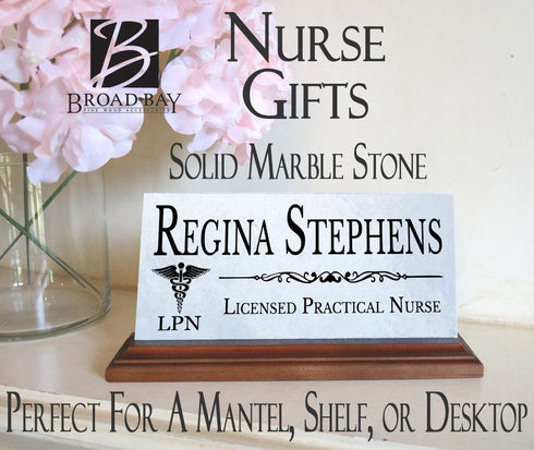 LPN Nurse Nameplate Gift - Licensed Practical Nurse Name Plate for Nurses