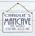 Man Cave Sign - Personalized Custom Name Decoration for Dad Son or Husband