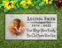 Memorial Stone with Photo - Personalized Marble Plaque for Loved One