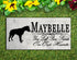 Min Pin Memorial Stone - Custom Personalized Marble Grave Marker